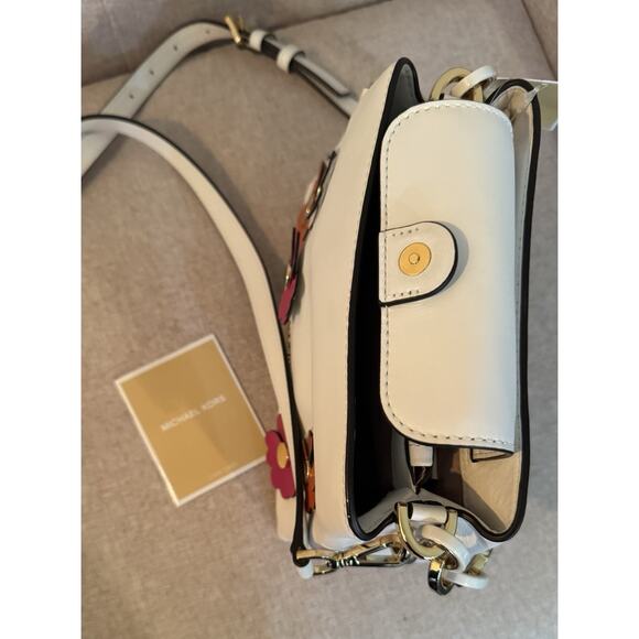Michael Kors Flora Applique Portia Small East West Satchel NWT - Picture 7 of 10
